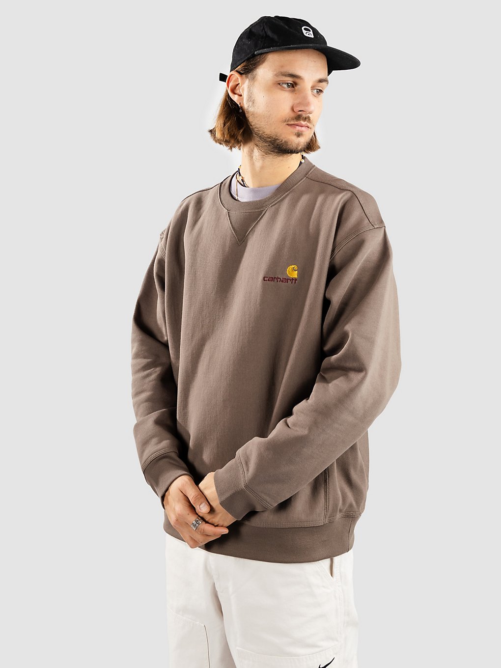 Carhartt WIP American Script Trui bruin