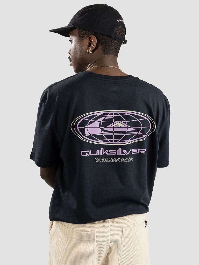 Quiksilver On The Grid T-Shirt zwart