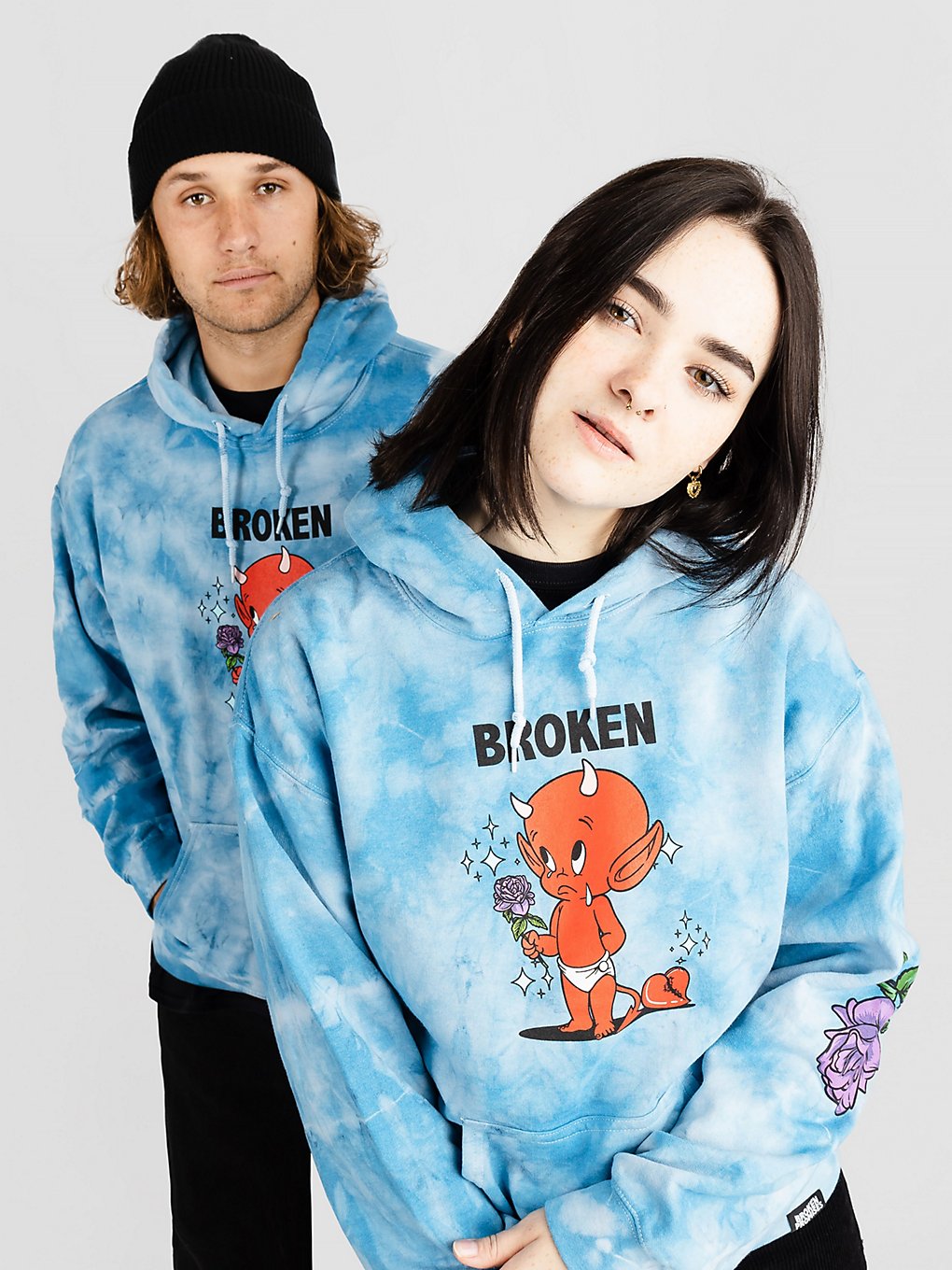 Broken Promises Sad Boy (Hot Stuff Tie Dye) Hoodie