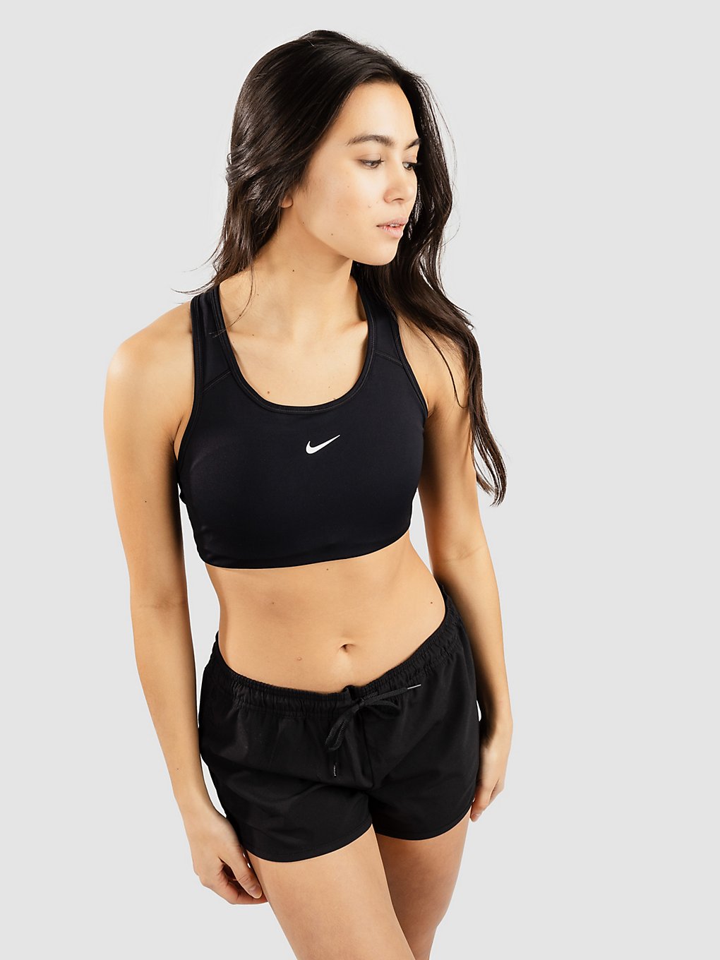 Nike DF Swoosh 1-Piece Pad BH zwart