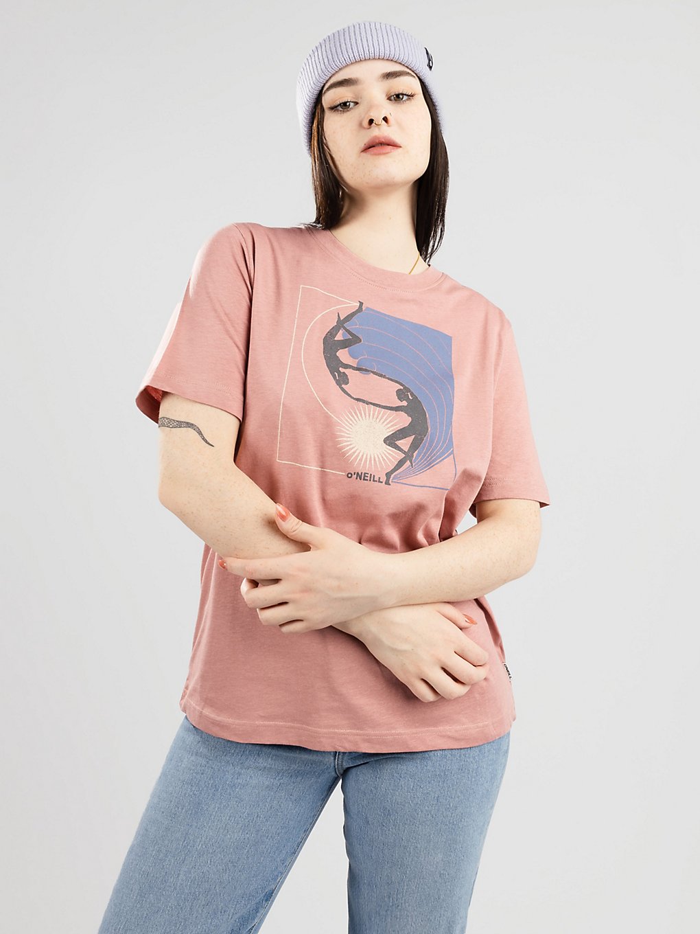 O'Neill Allora Graphic T-Shirt roze