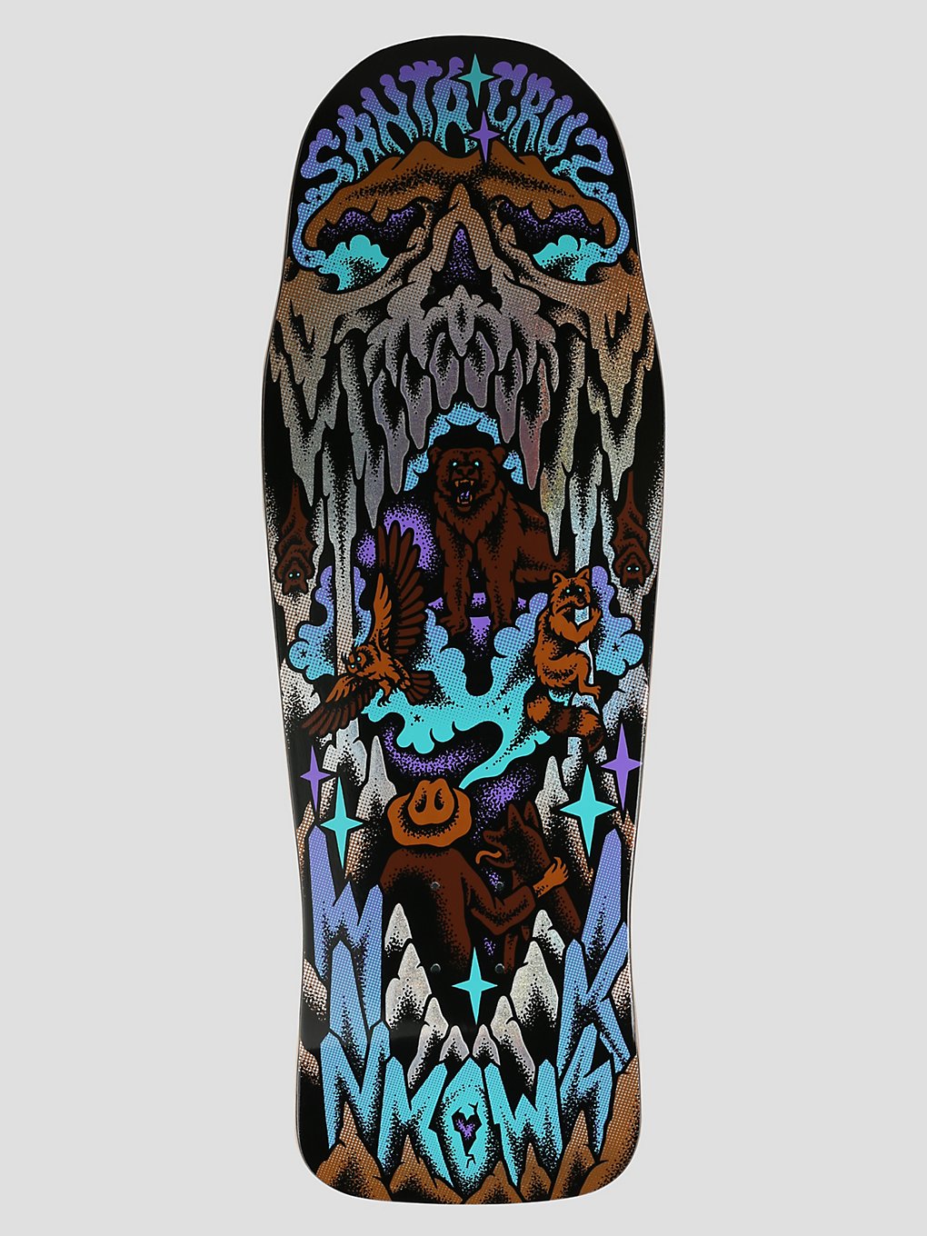 Santa Cruz Winkowski Crystal Cave Shaped 10.3" Skateboard deck zwart