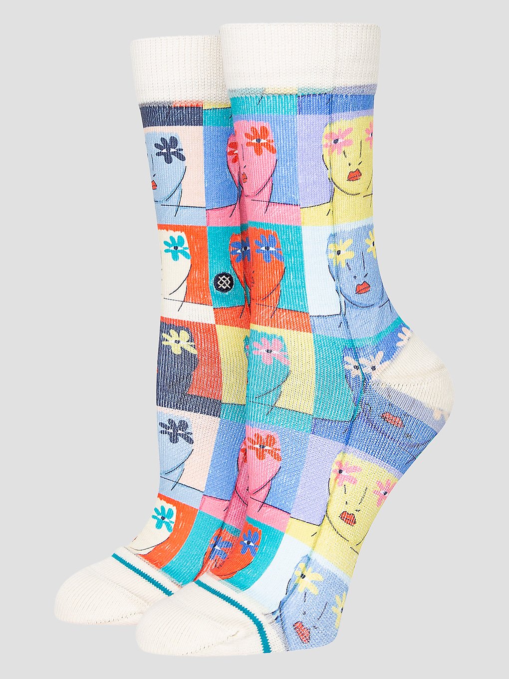 Stance Flower Faces Sokken patroon