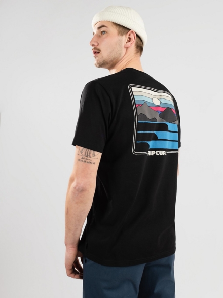 Rip Curl Surf Revivial Sunset T-Shirt zwart