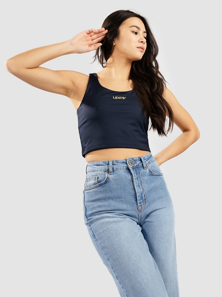 Levi’s Graphic Racer Half Tanktop blauw
