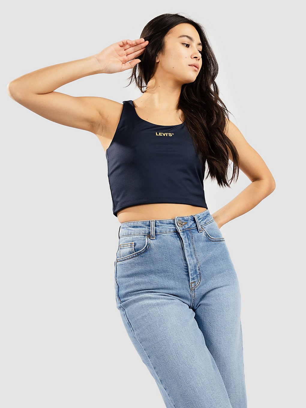 Levi's Graphic Racer Half Tanktop blauw