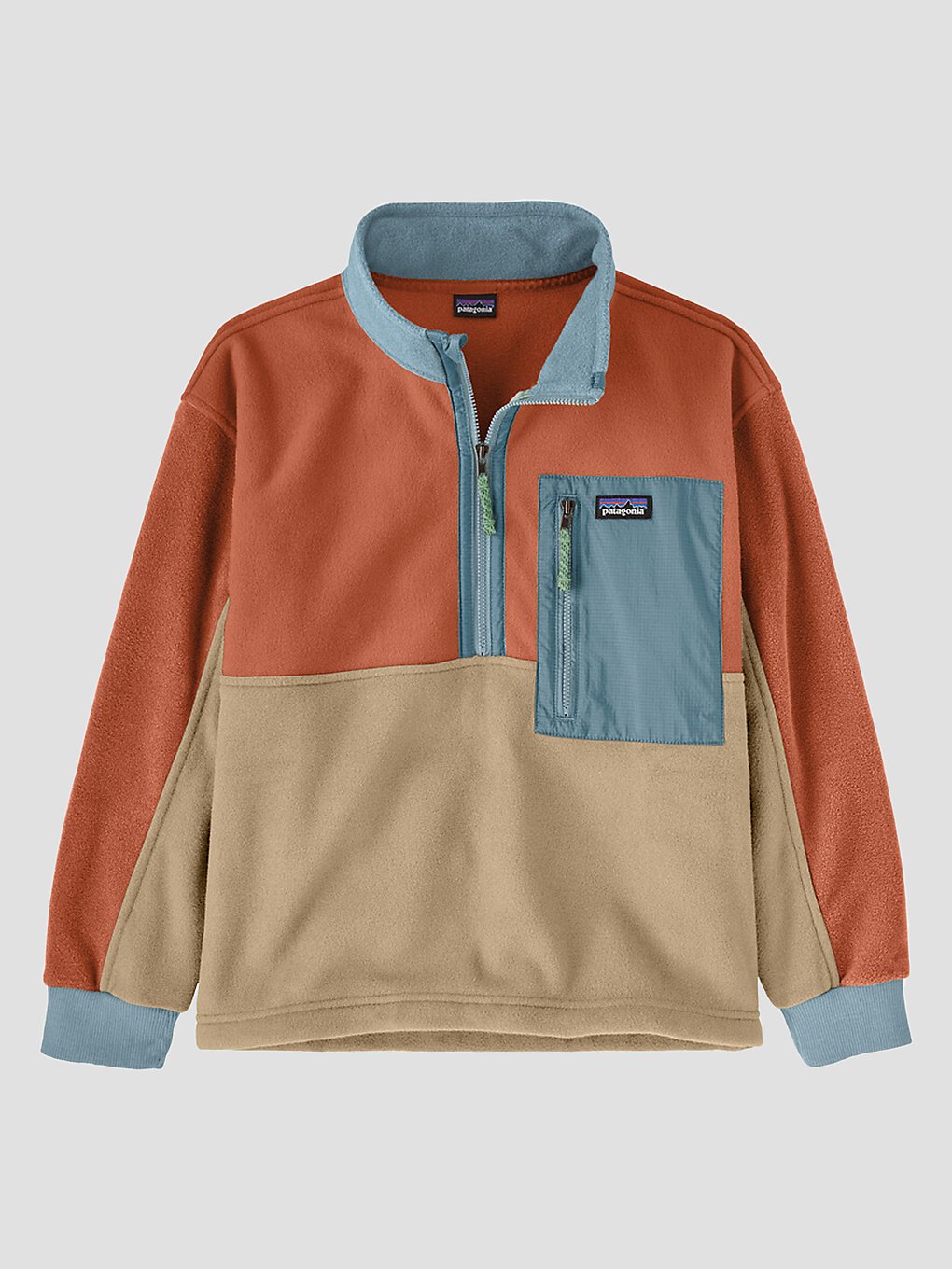 Patagonia Microdini 1/2 Zip Hoodie oranje