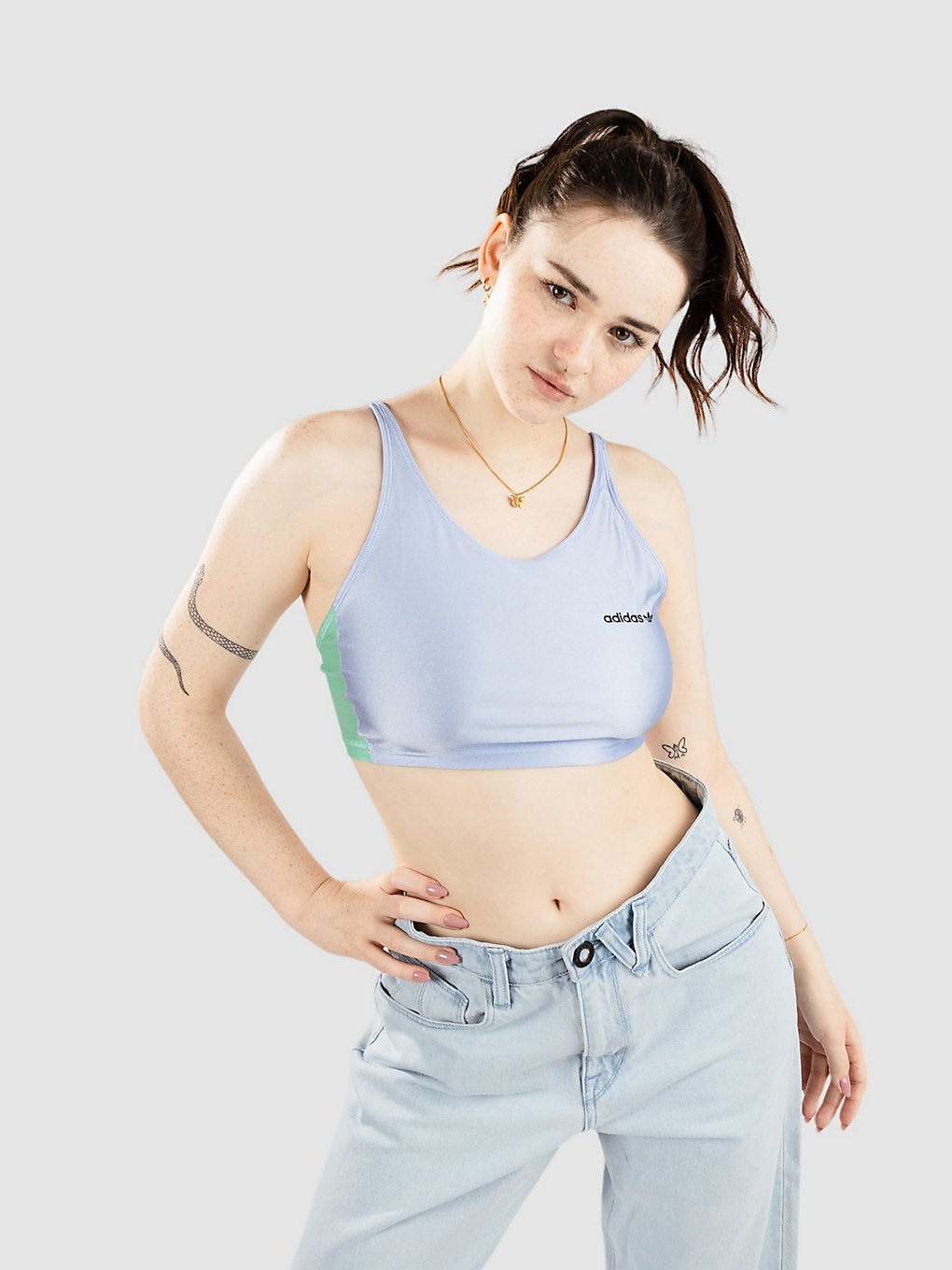 adidas Originals Bra Tanktop blauw