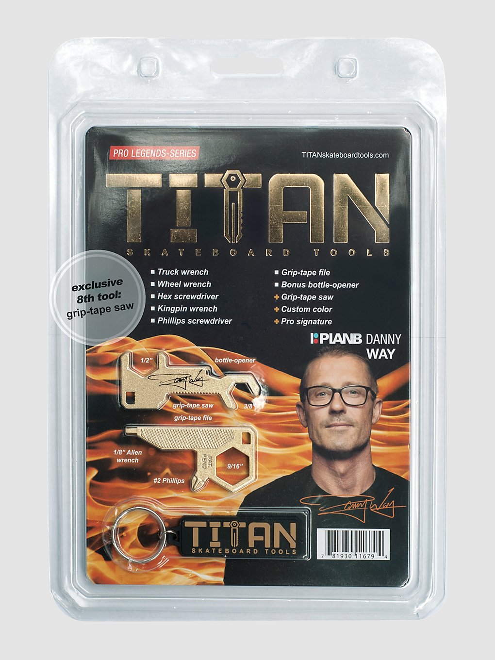 Titan Skateboard Tools Danny Way Tool patroon