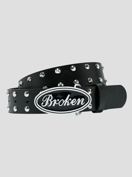 Broken Promises Truckstop Studded Riem zwart