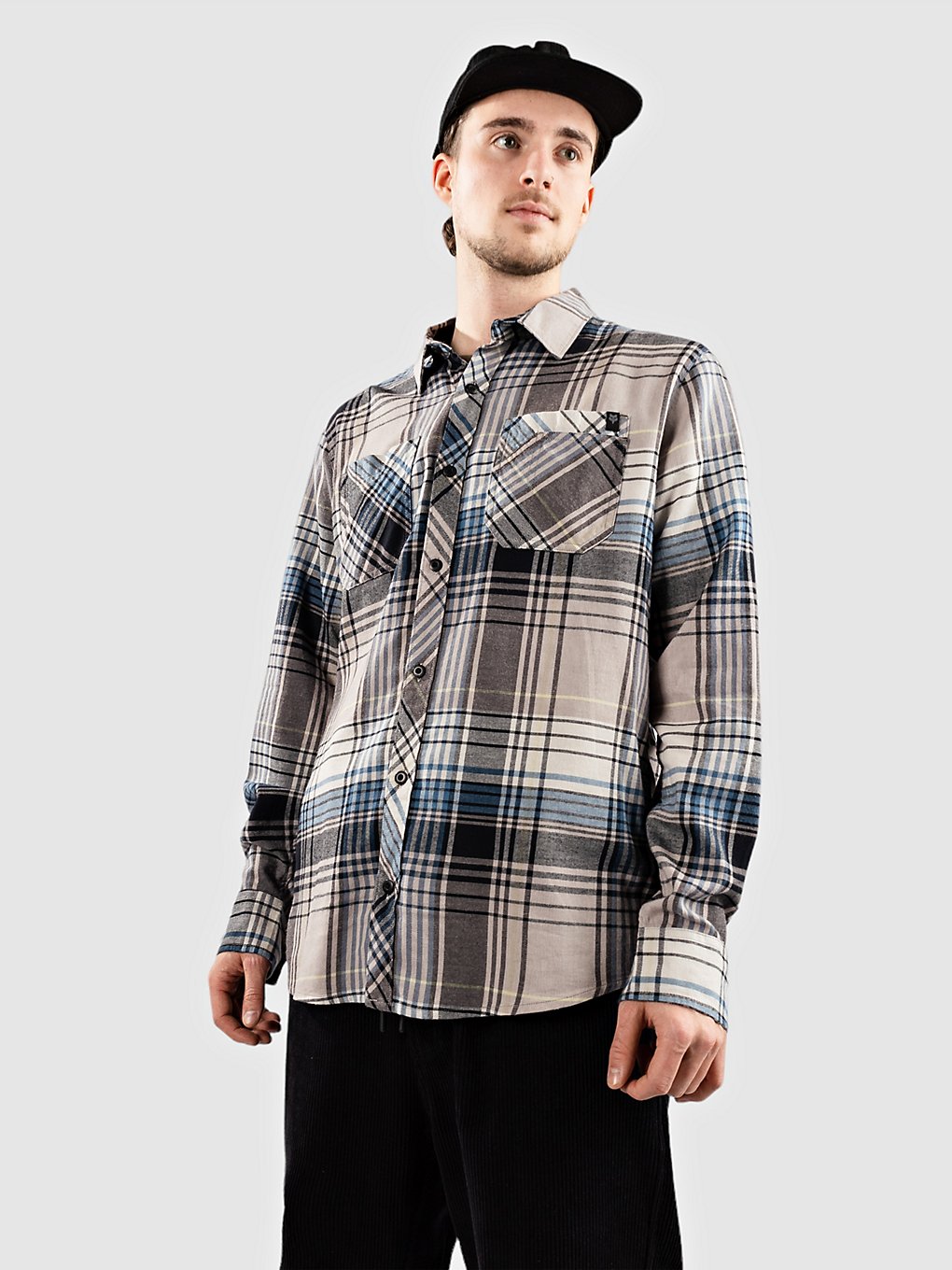 Fox Turnouts Utility Flannel Hemd grijs