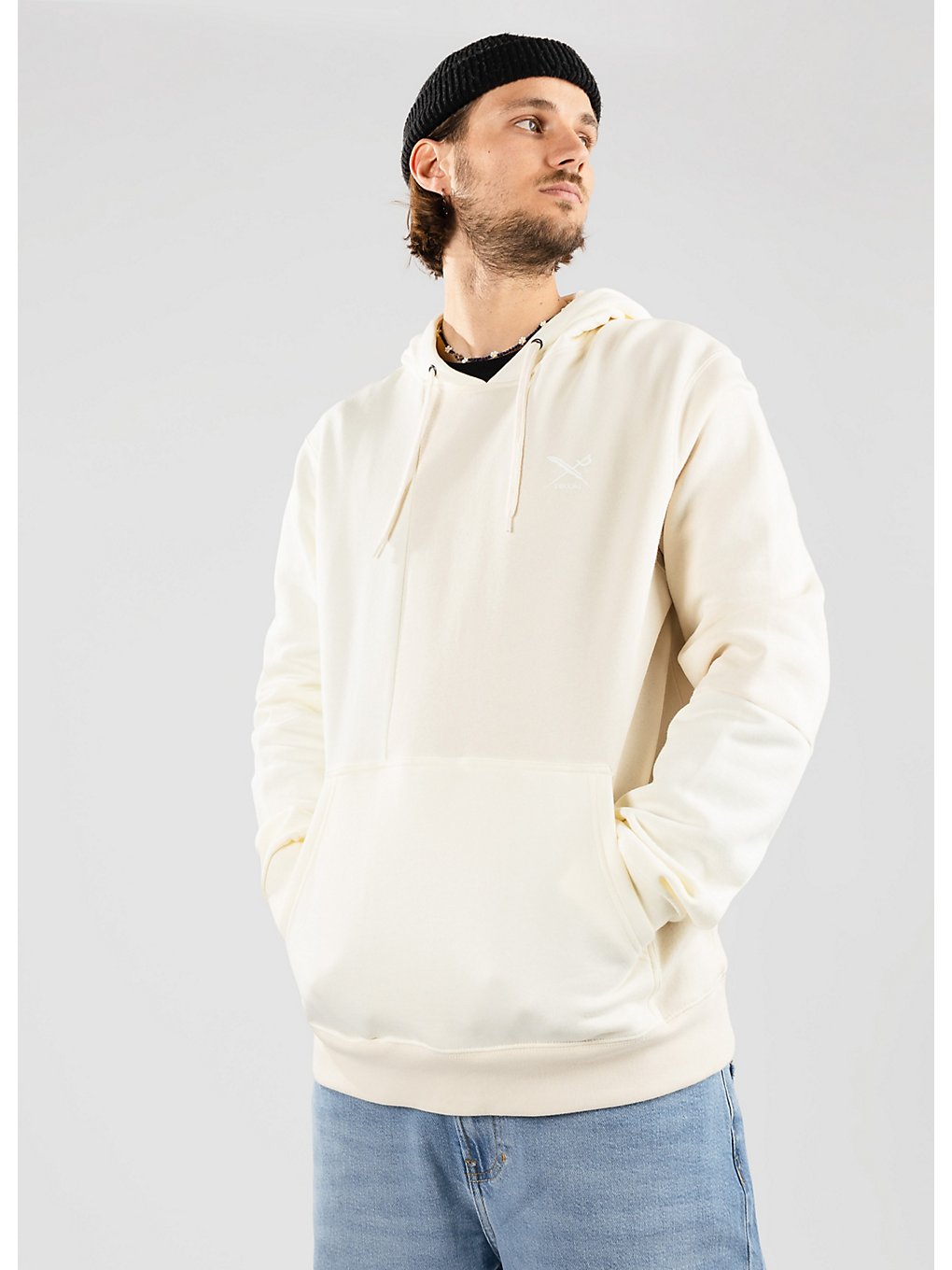 Iriedaily Asym Cut Hoodie wit