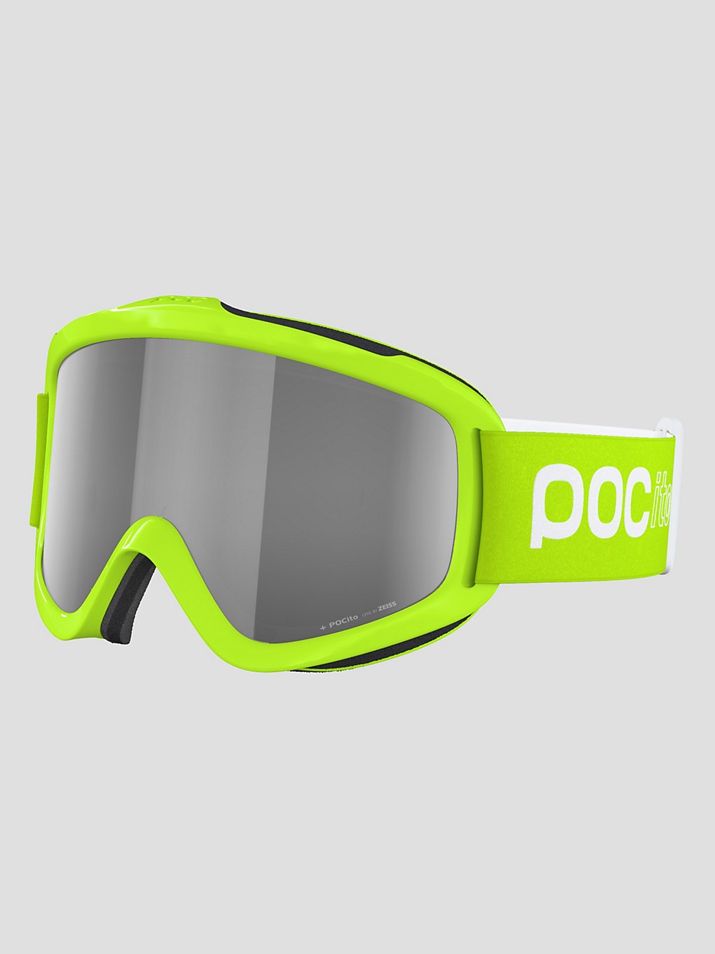 POC Pocito Iris Fluorescent Yellow Skibril geel