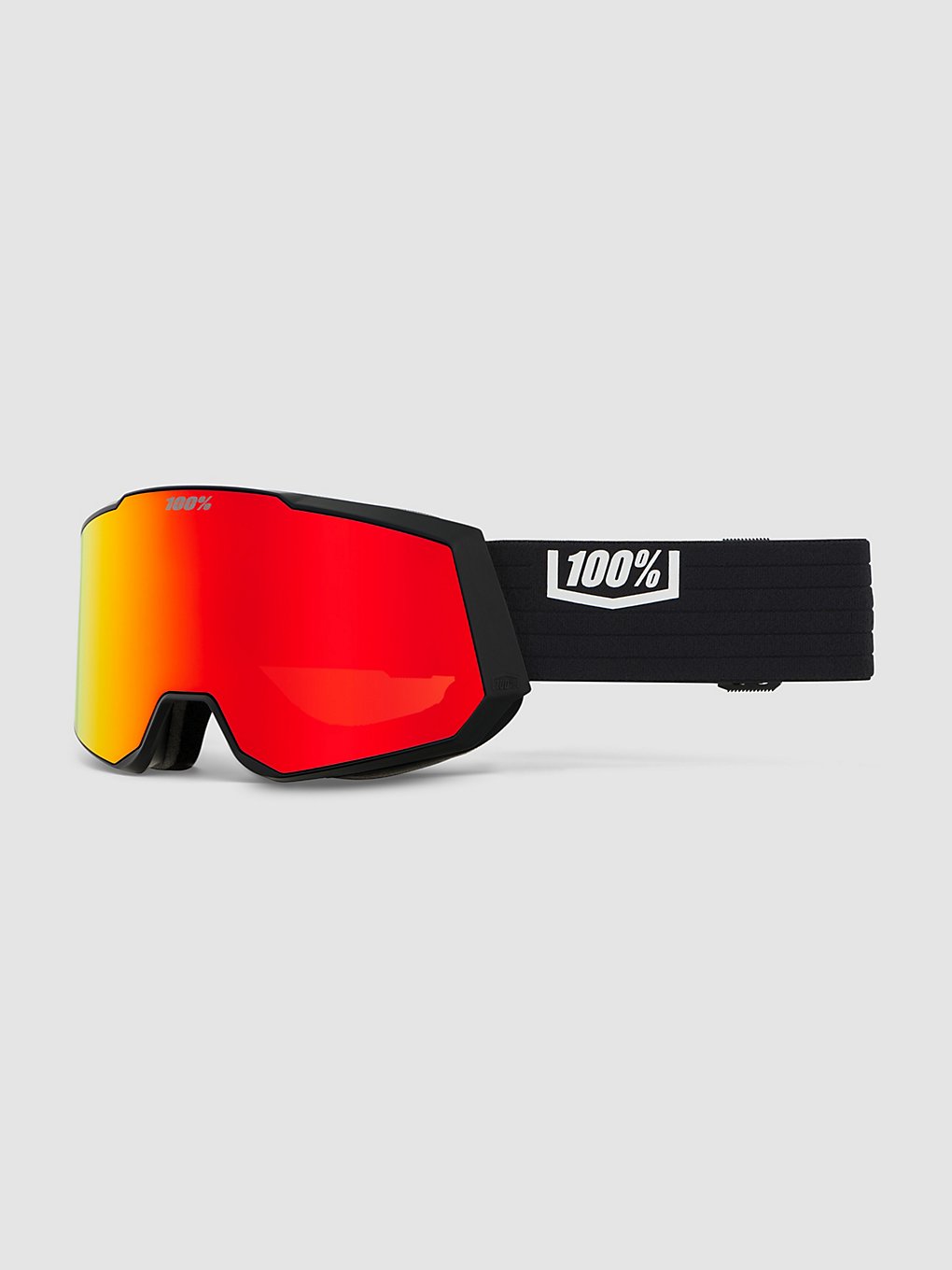 100Percent Snowcraft Xl Hiper zwart/Red Skibril zwart