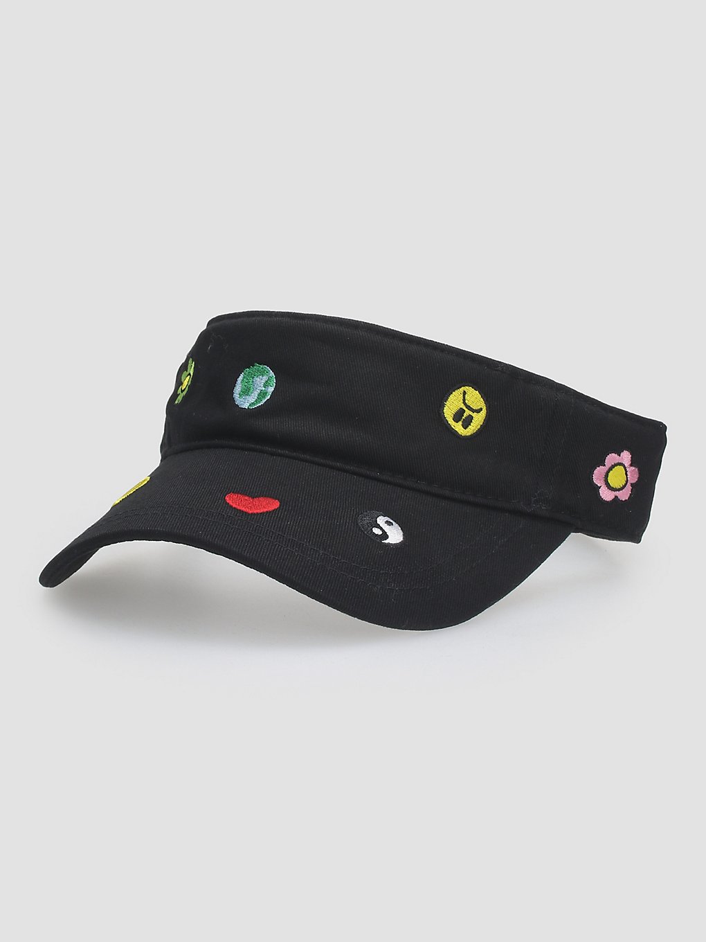 A.Lab Landry Embroidered Visor petje zwart