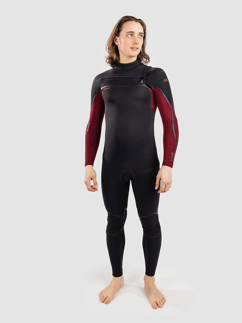 O'Neill Hyperfreak Fire 4/3 Chest Zip Wetsuit zwart