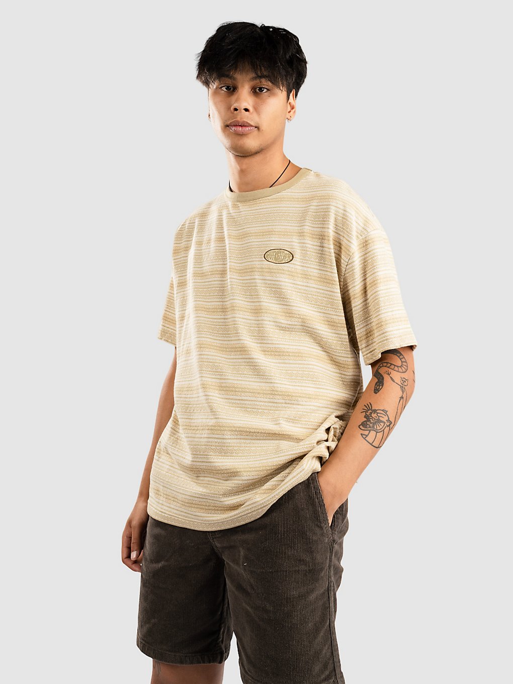 Quiksilver Chandler Jaquard T-Shirt bruin