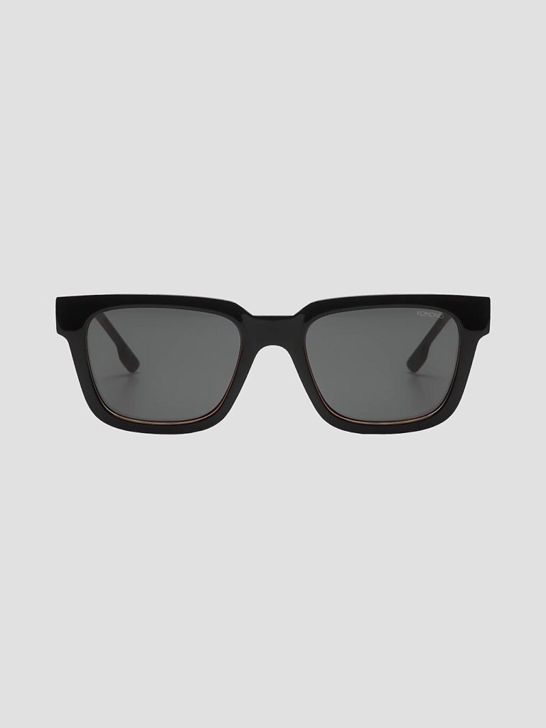 Komono Bobby zwart Tortoise Zonnebril wit