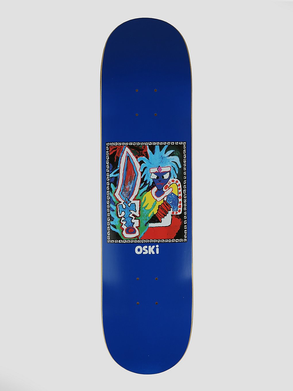 Polar Skate Oskar Rozenberg Tribal Chief 8" Skateboard deck blauw