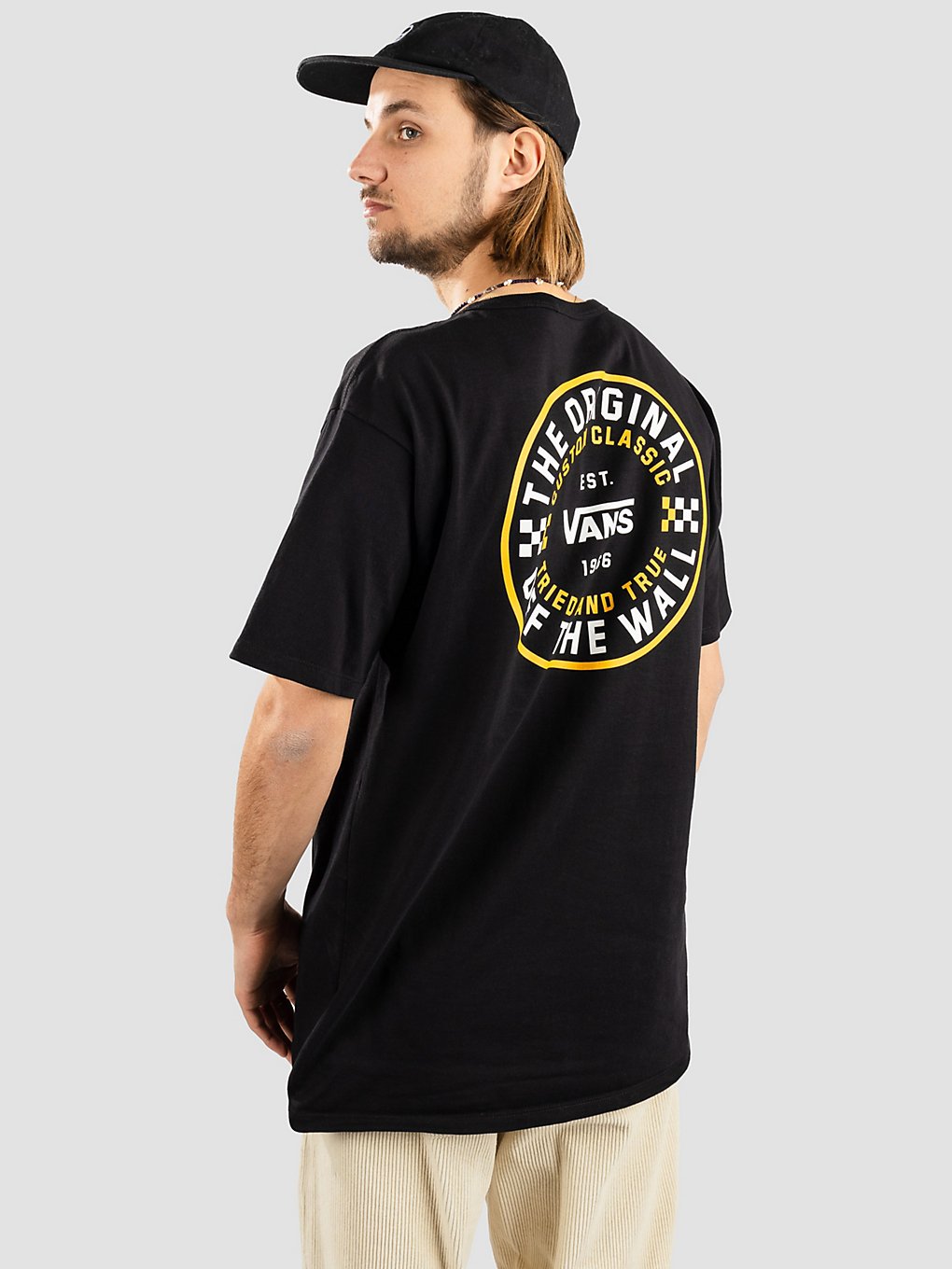 Vans Off The Wall Checker Circle T-Shirt zwart