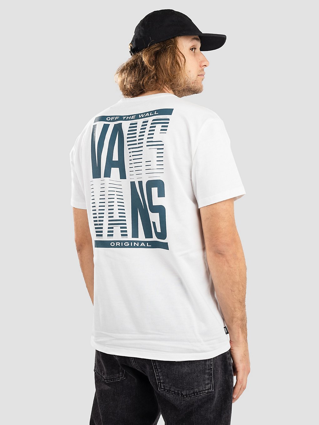 Vans Off The Wall Stacked Typed T-Shirt wit