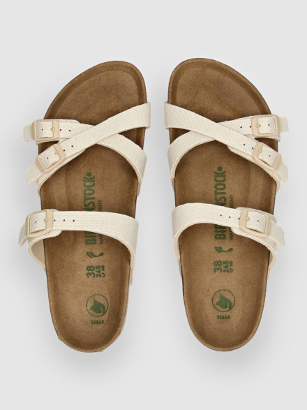 Birkenstock Franca Tex Canvas Sandalen wit