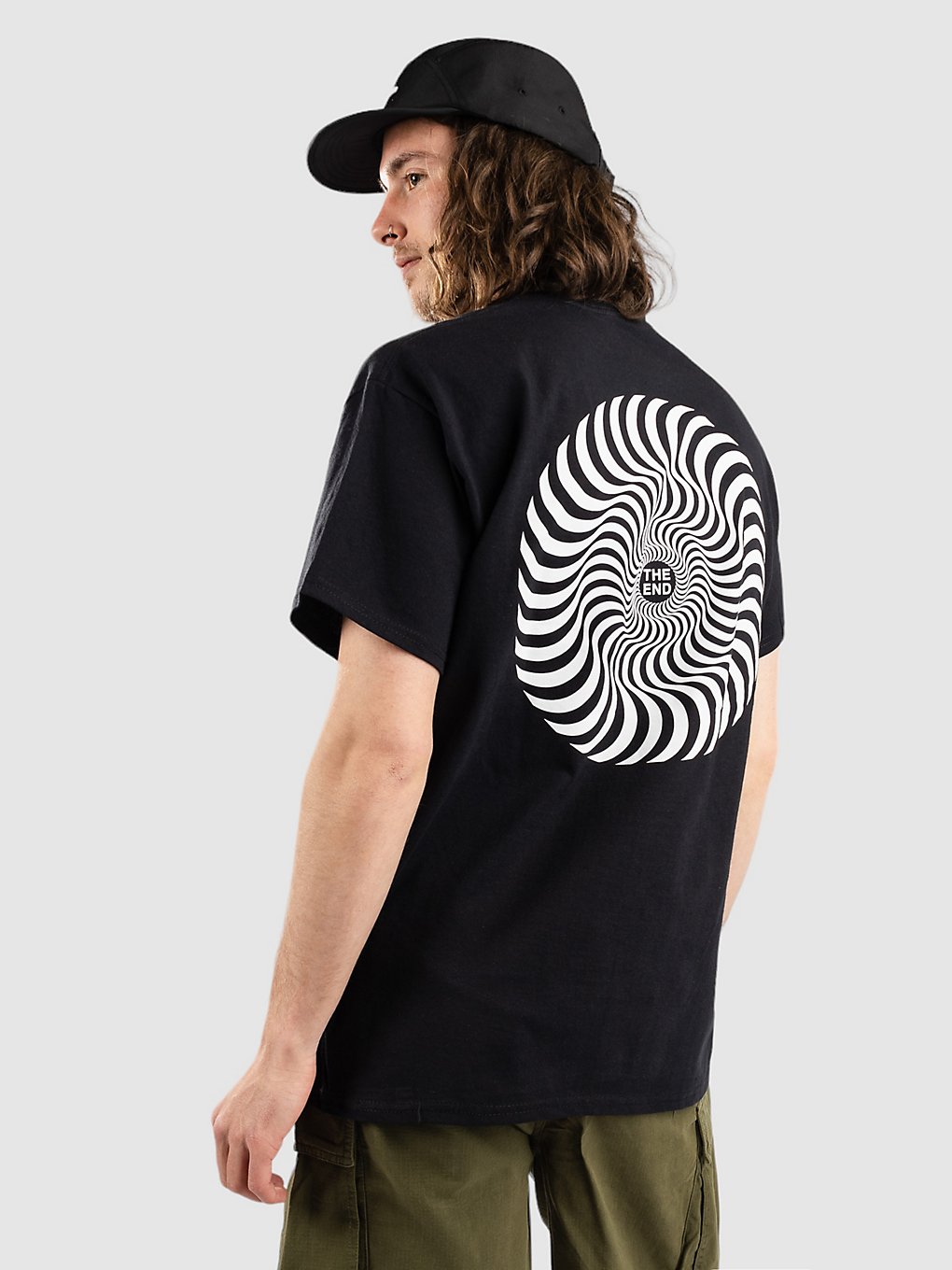 Spitfire Classic Swirl T-Shirt zwart