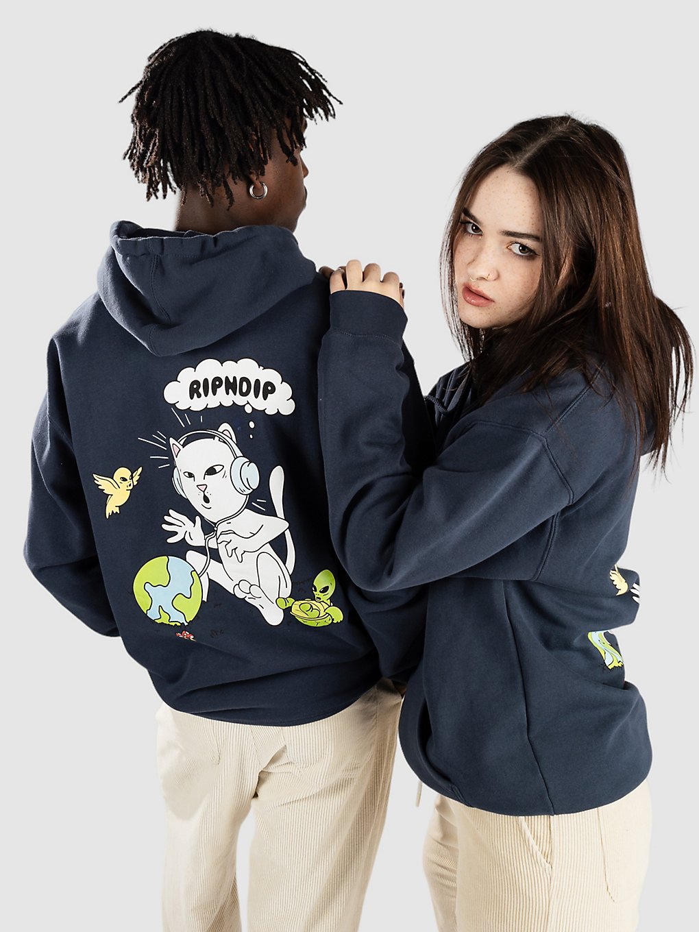 RIPNDIP I Like Turtles Hoodie blauw