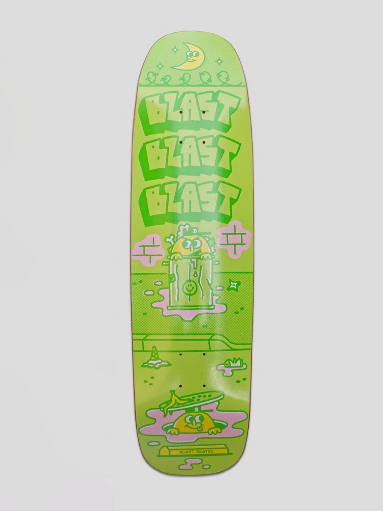 Blast Skates Wild in The Streets 8.7″ Shaped Skateboard deck patroon