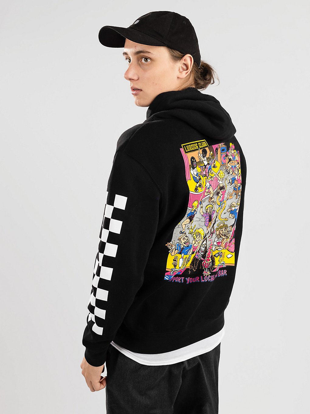 Lurking Class Dive Bar X Nazar Hoodie zwart