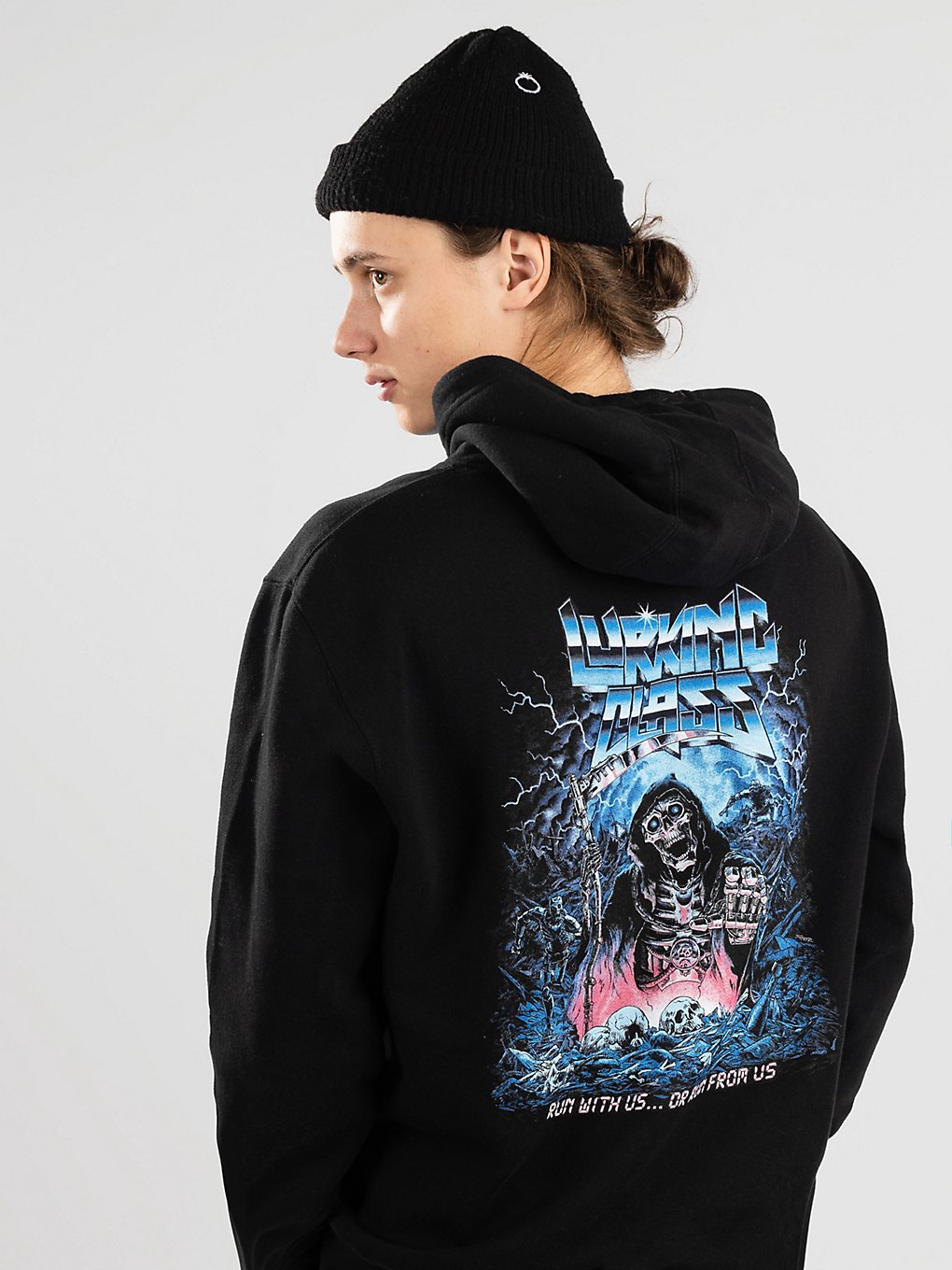 Lurking Class Stikker Run Hoodie zwart