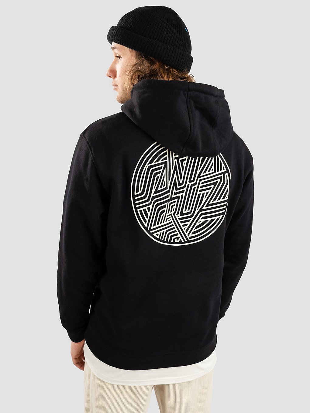 Santa Cruz Dimension Dot Hoodie zwart