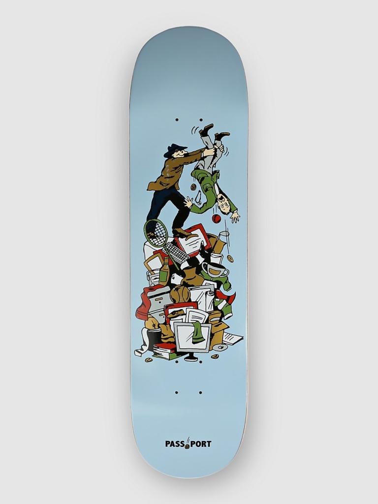 Pass Port Times Are Tough Shake 8.125″ Skateboard deck blauw