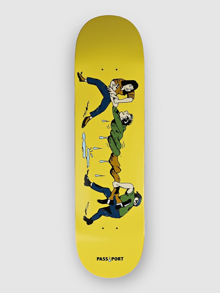 Pass Port Times Are Tough Squeeze 8.25″ Skateboard deck geel
