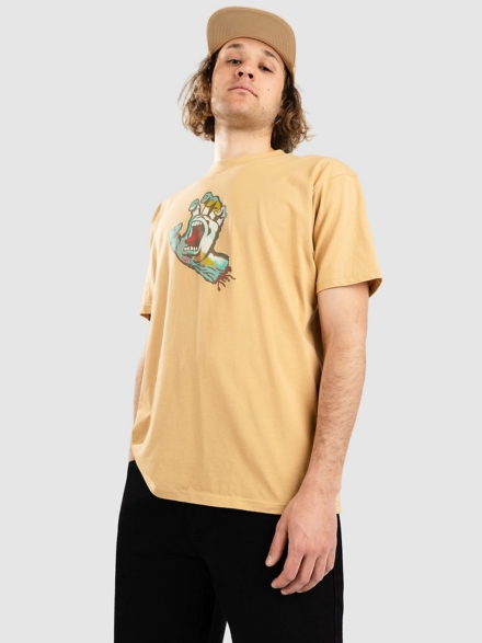 Santa Cruz Holo Screaming Hand Front T-Shirt geel