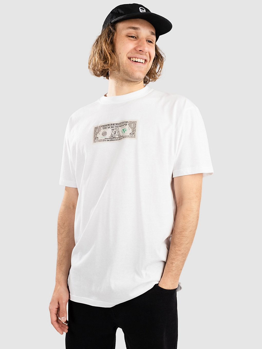 Santa Cruz Mako Dollar T-Shirt wit