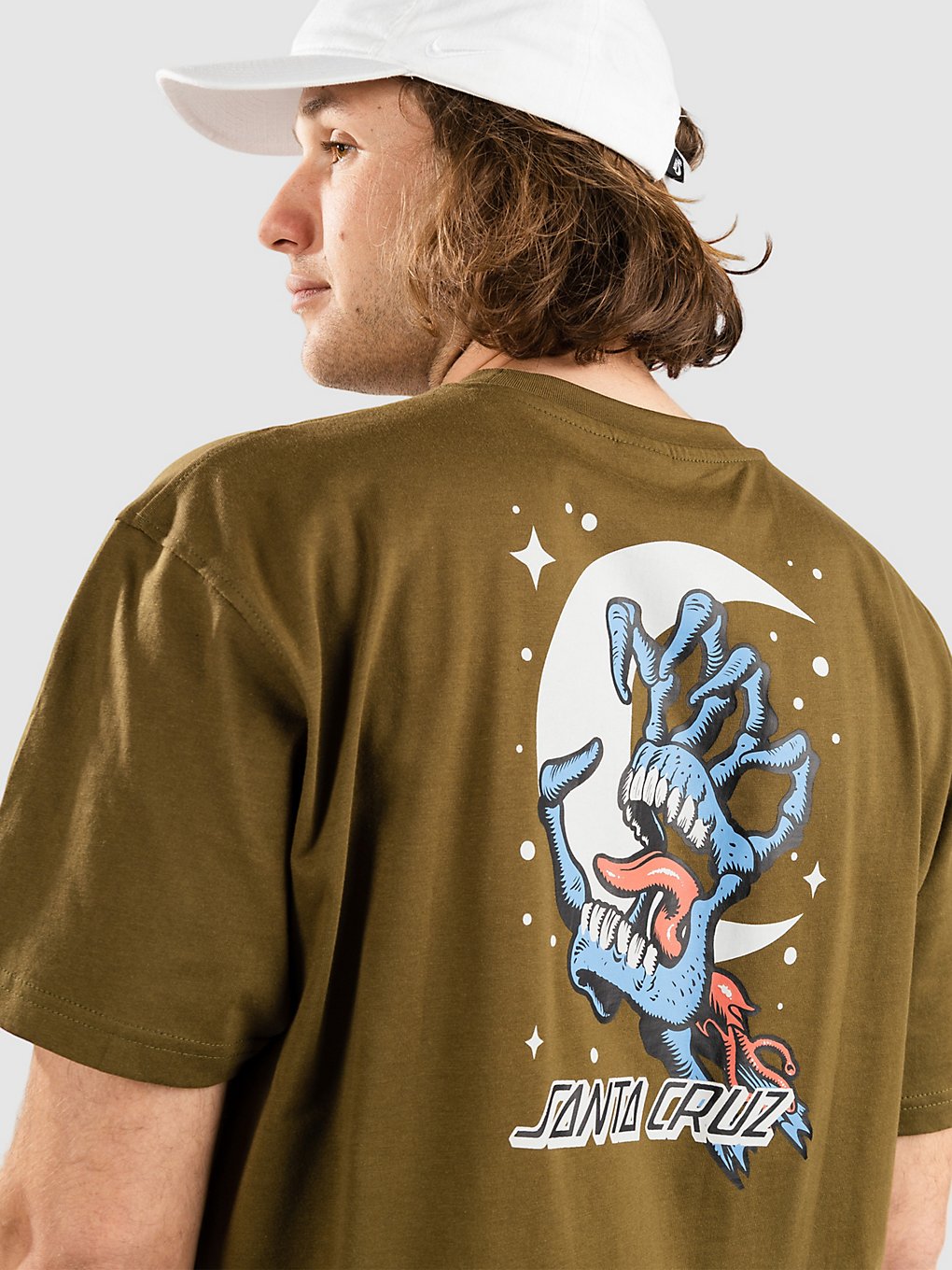 Santa Cruz Cosmic Bone Hand T-Shirt groen