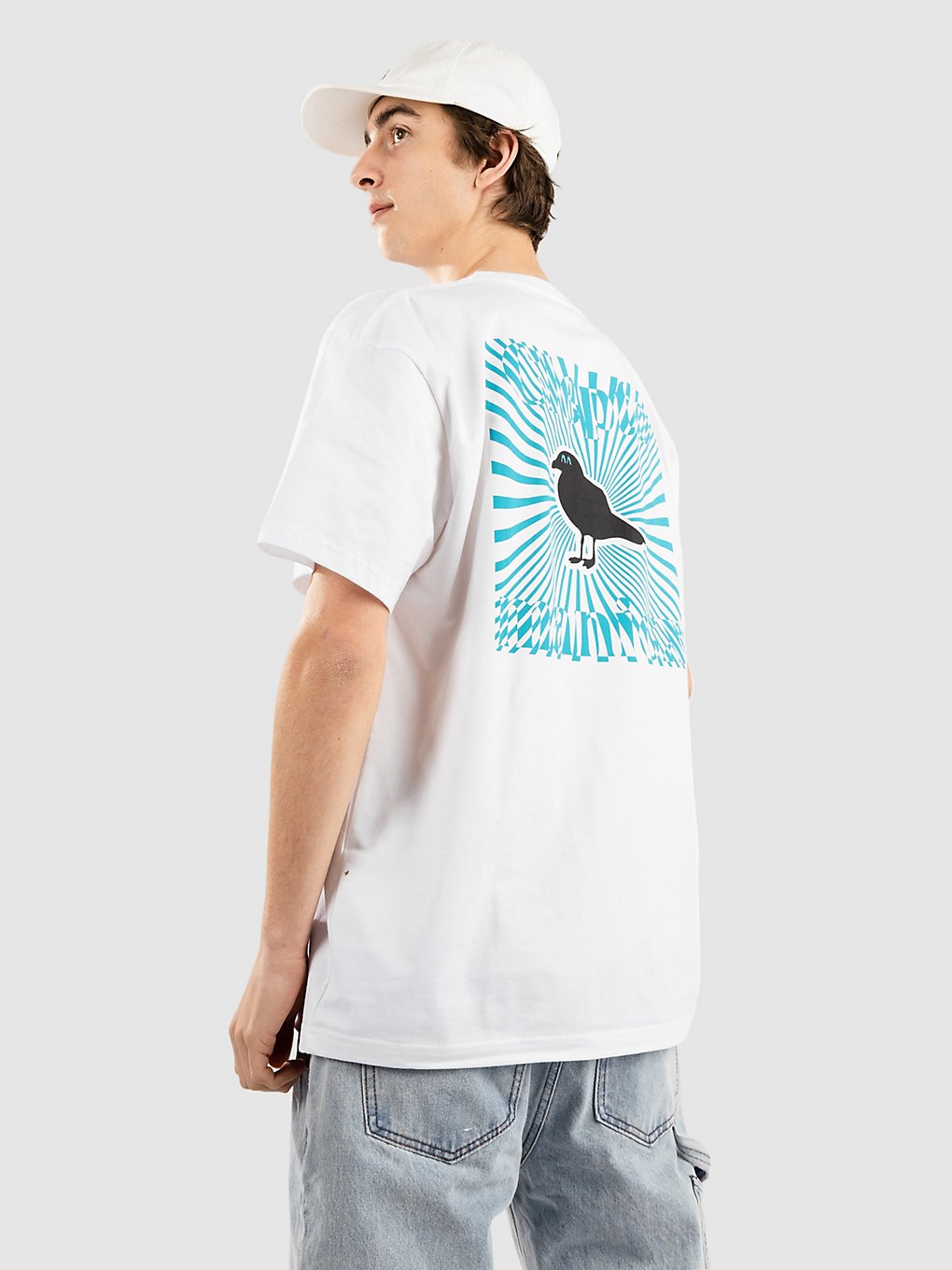 Cleptomanicx Gull Delic T-Shirt wit