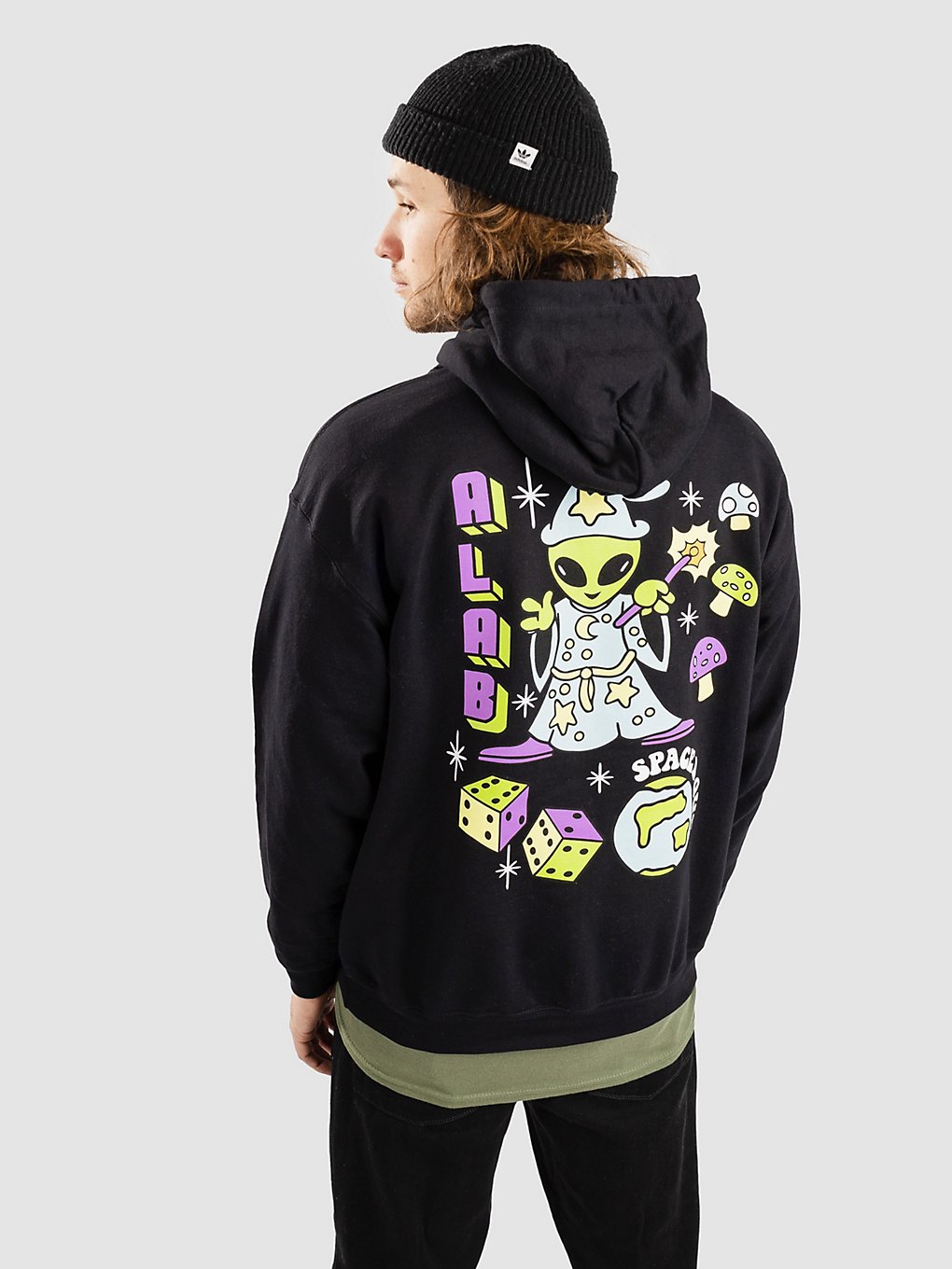 A.Lab Spaced Out Hoodie zwart