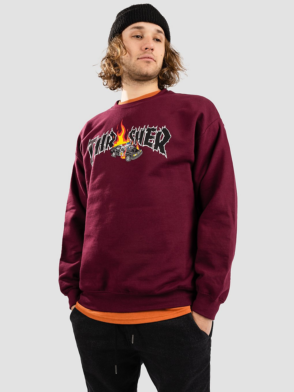 Thrasher Cop Car Trui rood