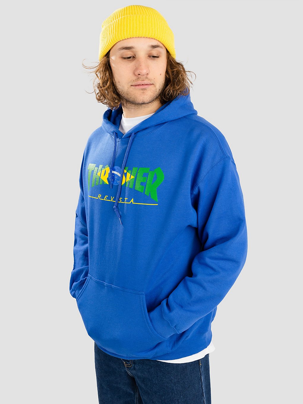 Thrasher Brazil Hoodie blauw