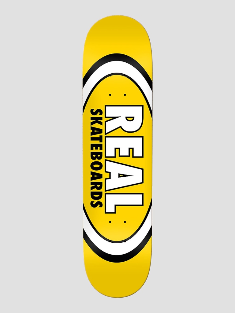 Real Team Classic Oval 8.06″ Skateboard deck geel