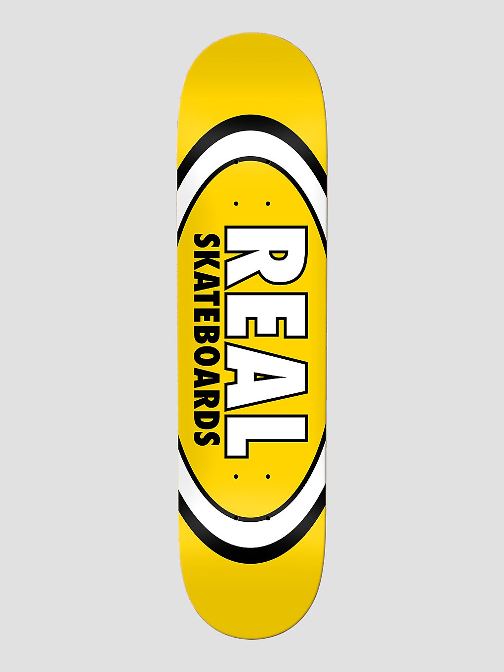 Real Team Classic Oval 8.06" Skateboard deck geel