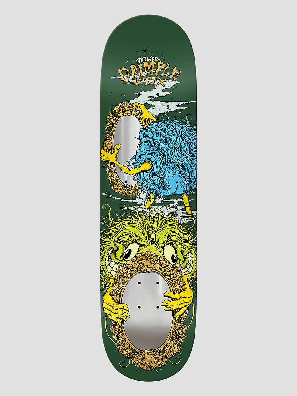 Antihero Gerwer Grimple Smoke And Mirrors 8.25" Skateboard deck patroon