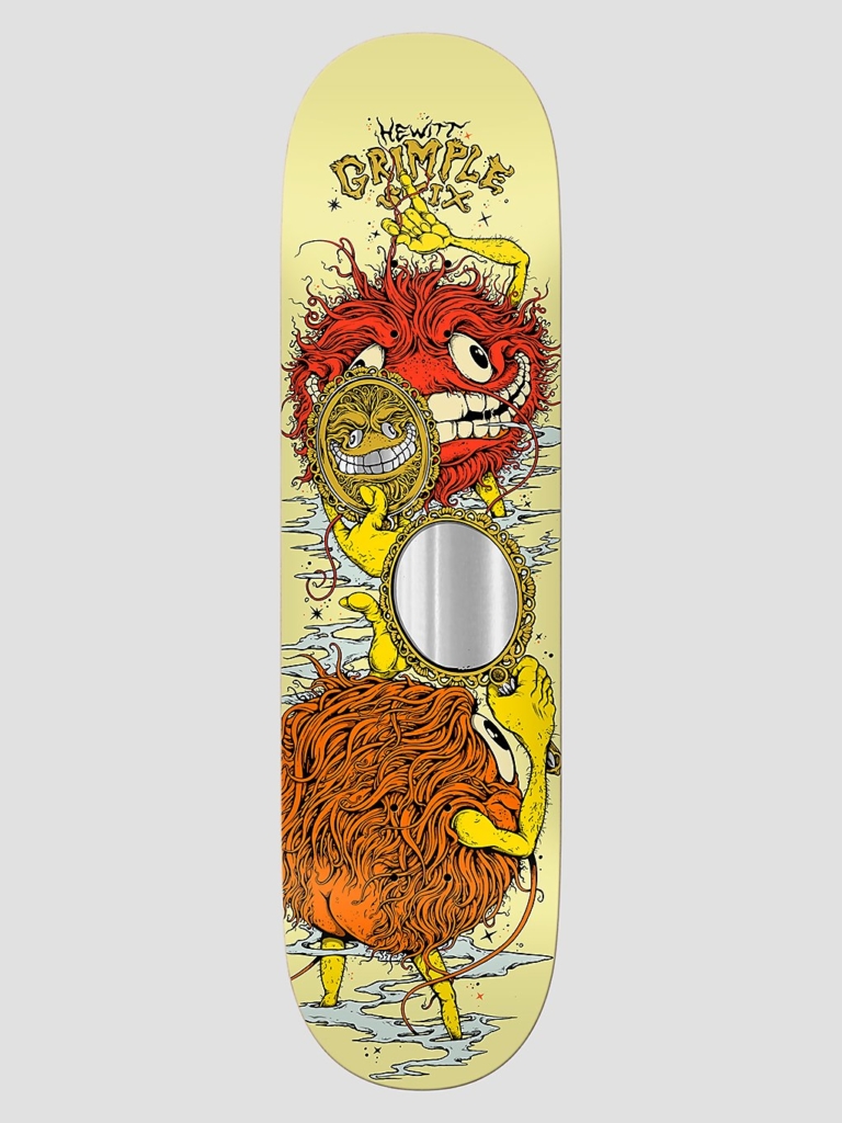 Antihero Hewitt Grimple Smoke And Mirrors 8.5″ Skateboard deck patroon