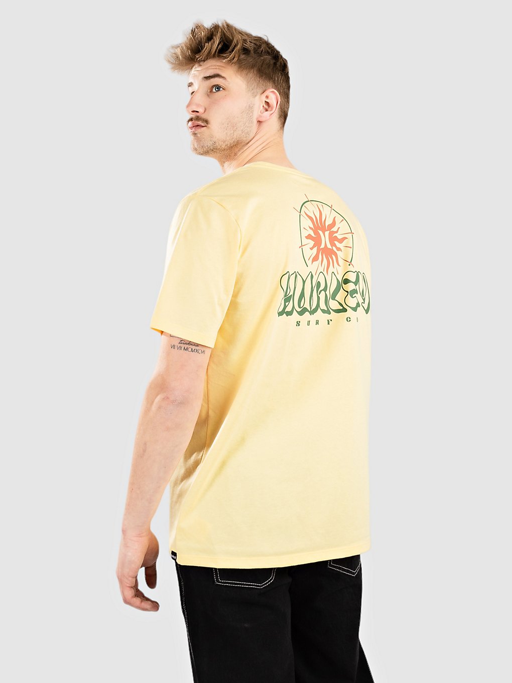 Hurley Everyday Exp Cosmic Groove T-Shirt geel