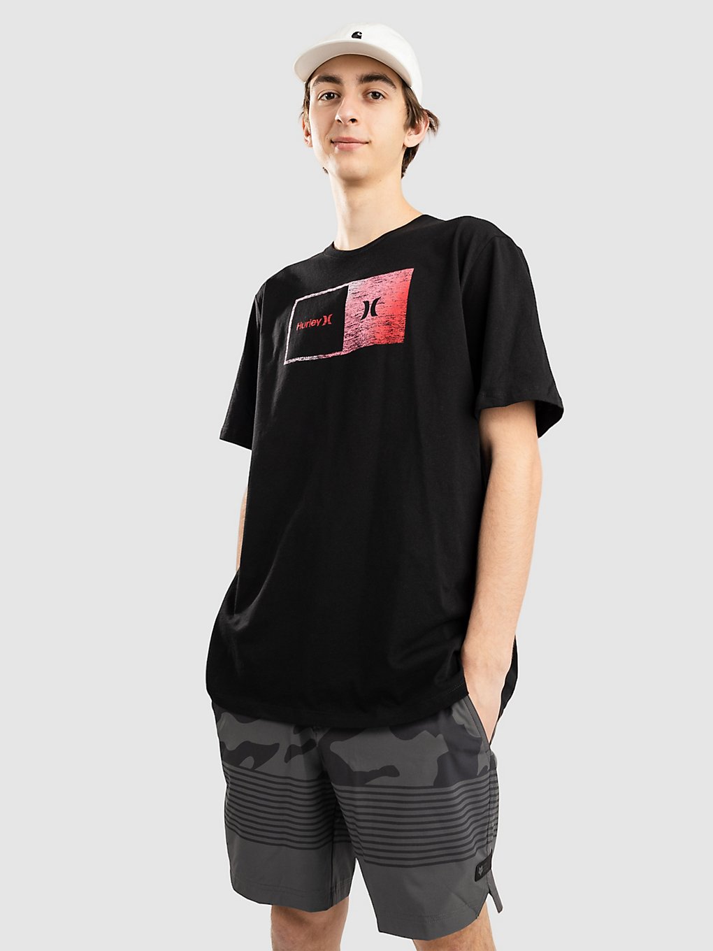 Hurley Evd Halfer Gradient T-Shirt zwart