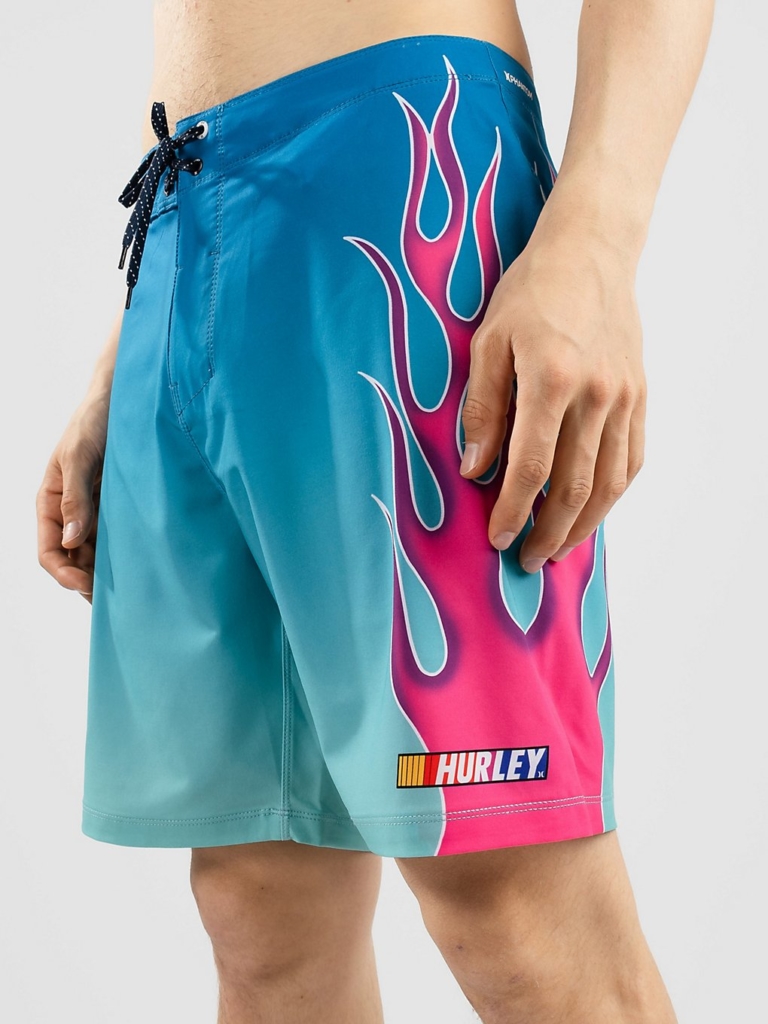 Hurley Phantom-Eco Nascar Flames 18″ Boardshorts blauw