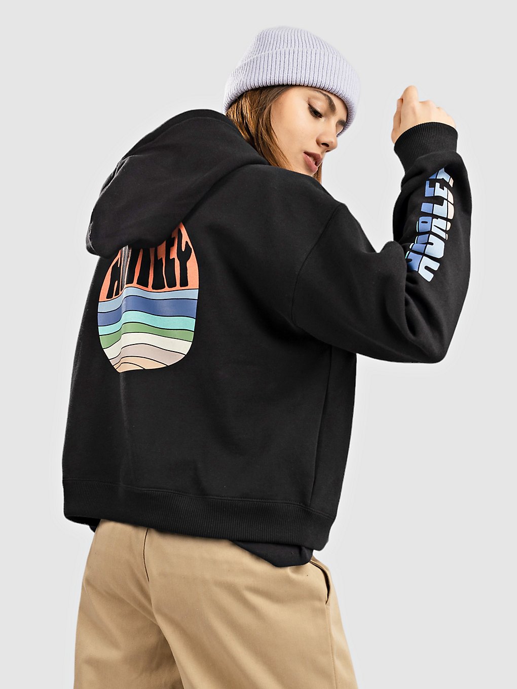 Hurley Beach Day Hoodie zwart