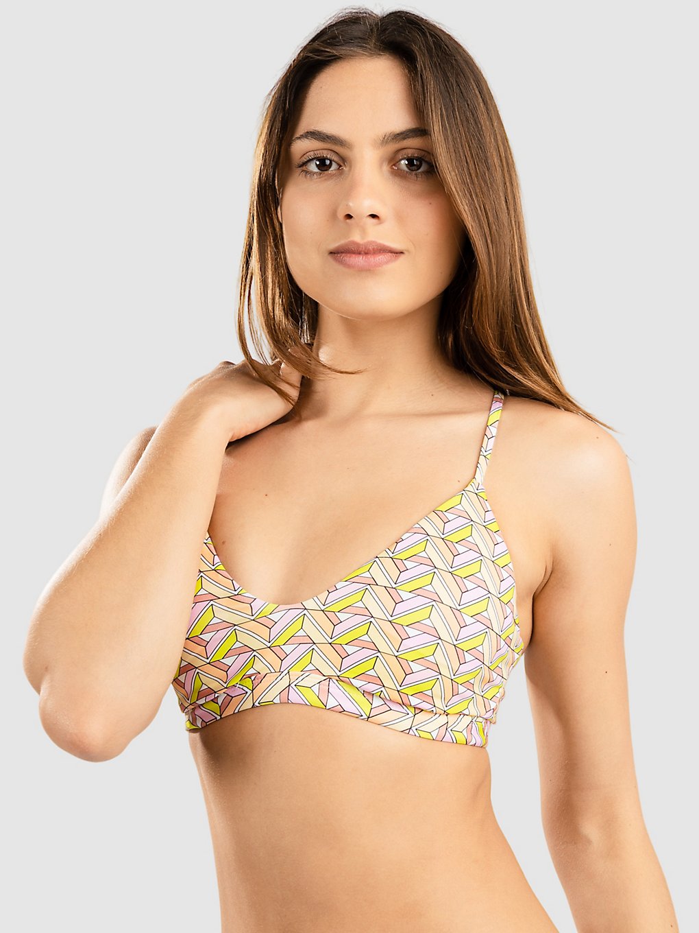 Hurley City Block Adjustable Bikini top geel